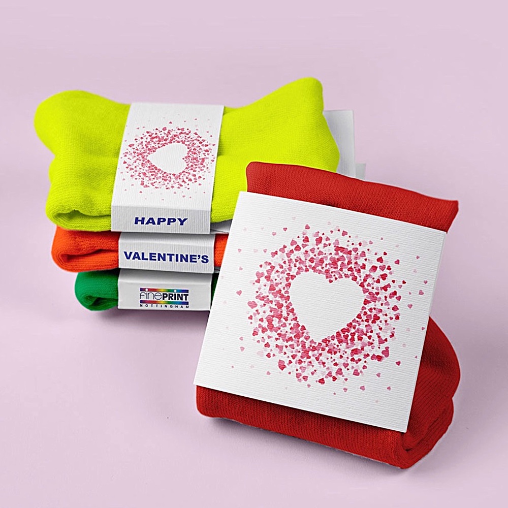 Seasonal custom sock packaging