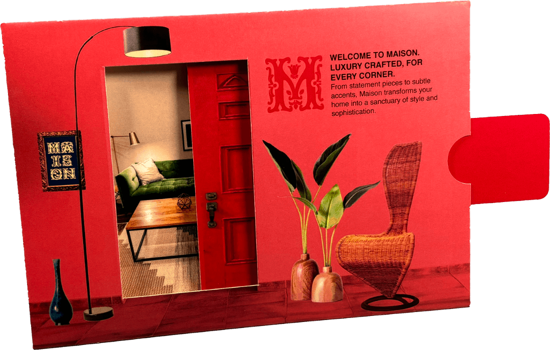 Maison cardboard engineering sliding mailer