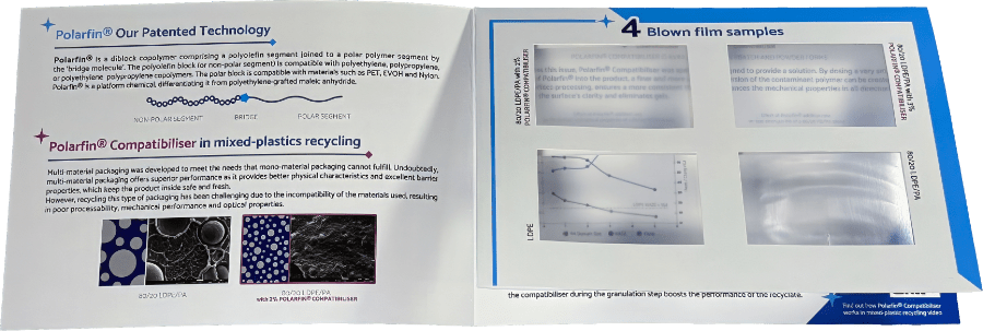 Polymer environmental printed educational folder