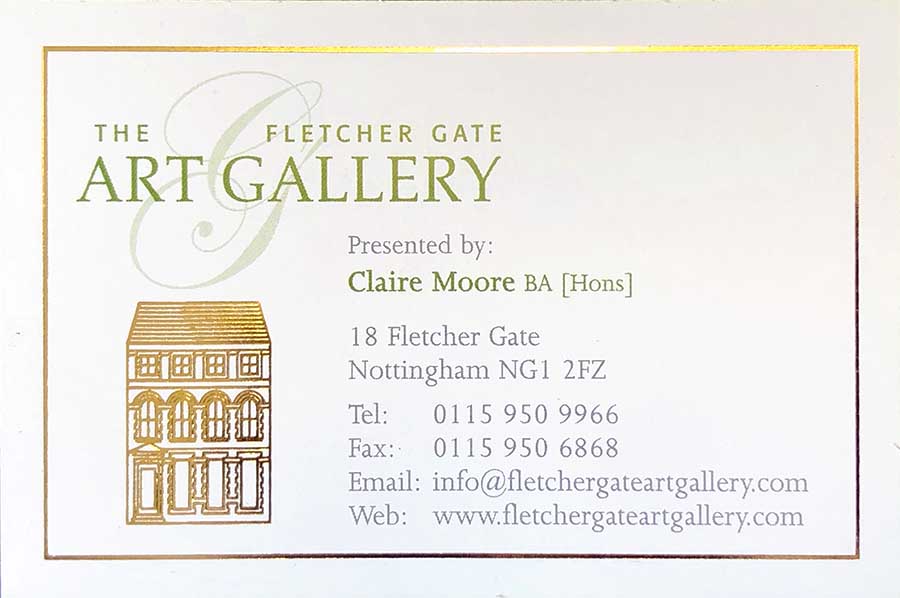 Golf Foiled Business Card Printing at Fineprint Nottingham