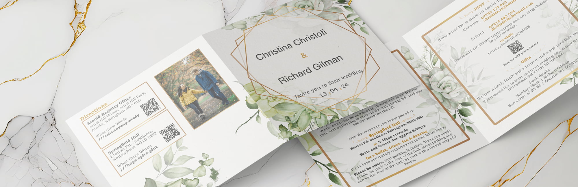 wedding invitations designed and printed by fineprint nottingham
