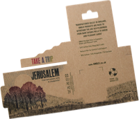Kraft custom printed sock packaging on kraft board